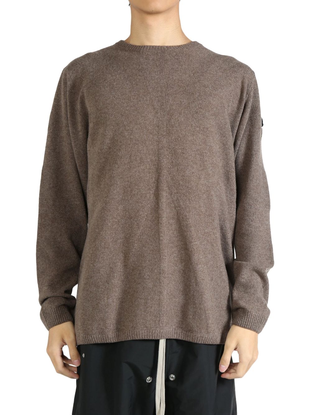 Moncler + Rick Owens ribbed-knit sweater - 褐色