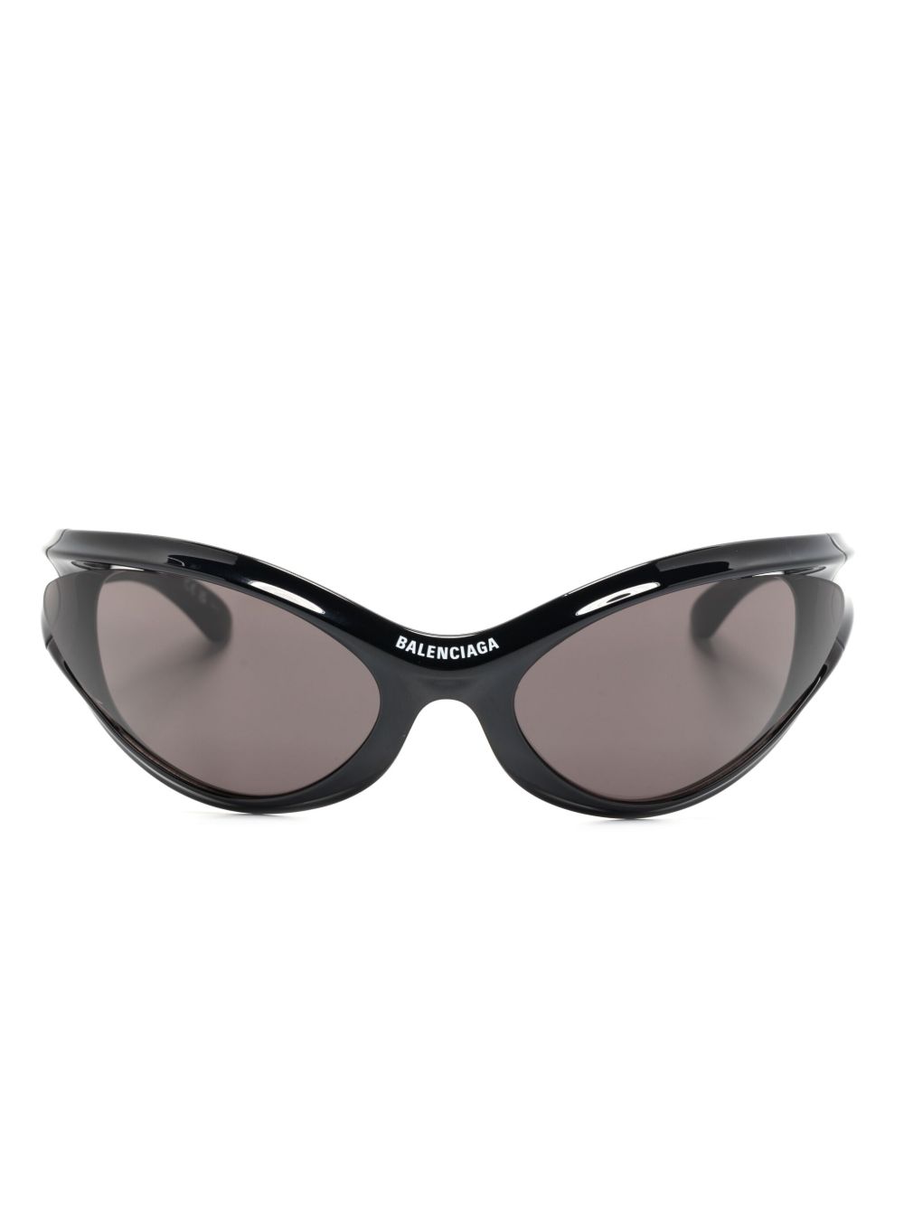 Balenciaga Eyewear Dynamo 猫眼框太阳眼镜 - 黑色