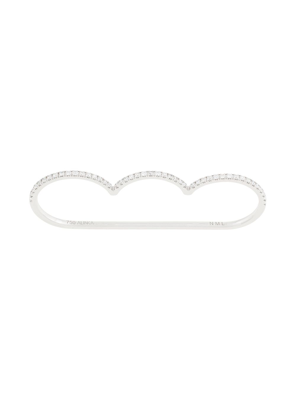 ALINKA CLOUD SUPERFINE 18k白金钻石戒指 - 银色