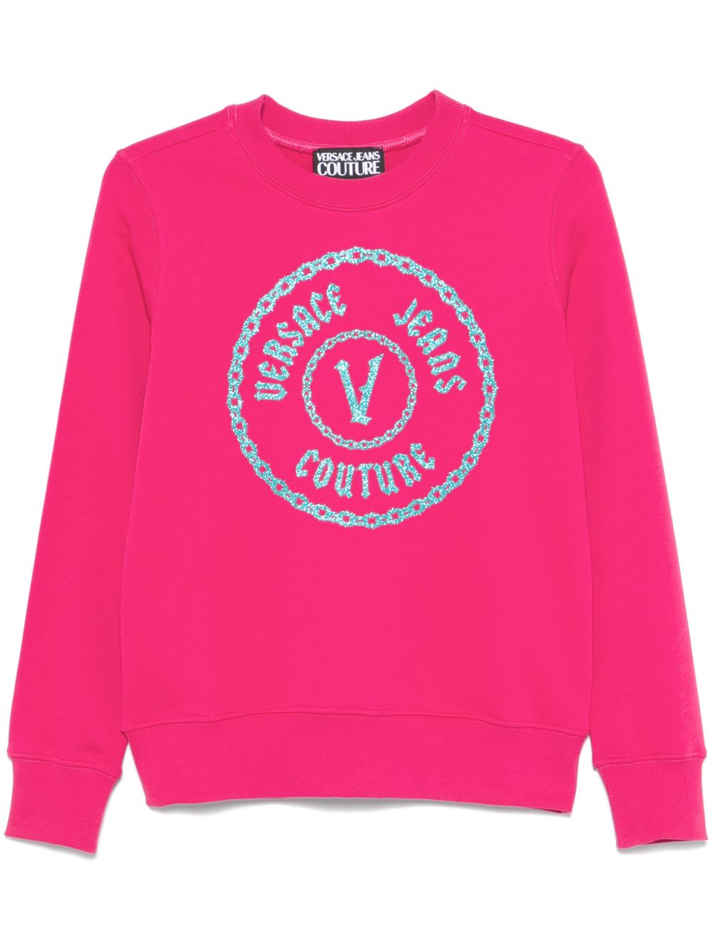 Versace Jeans Couture logo印花卫衣 - 粉色