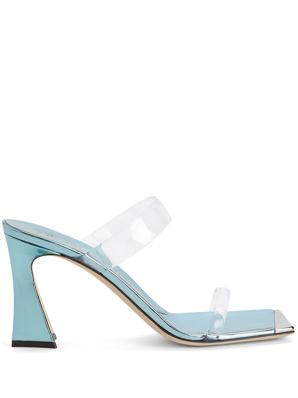 Giuseppe Zanotti 透明环带高跟凉鞋 - 蓝色
