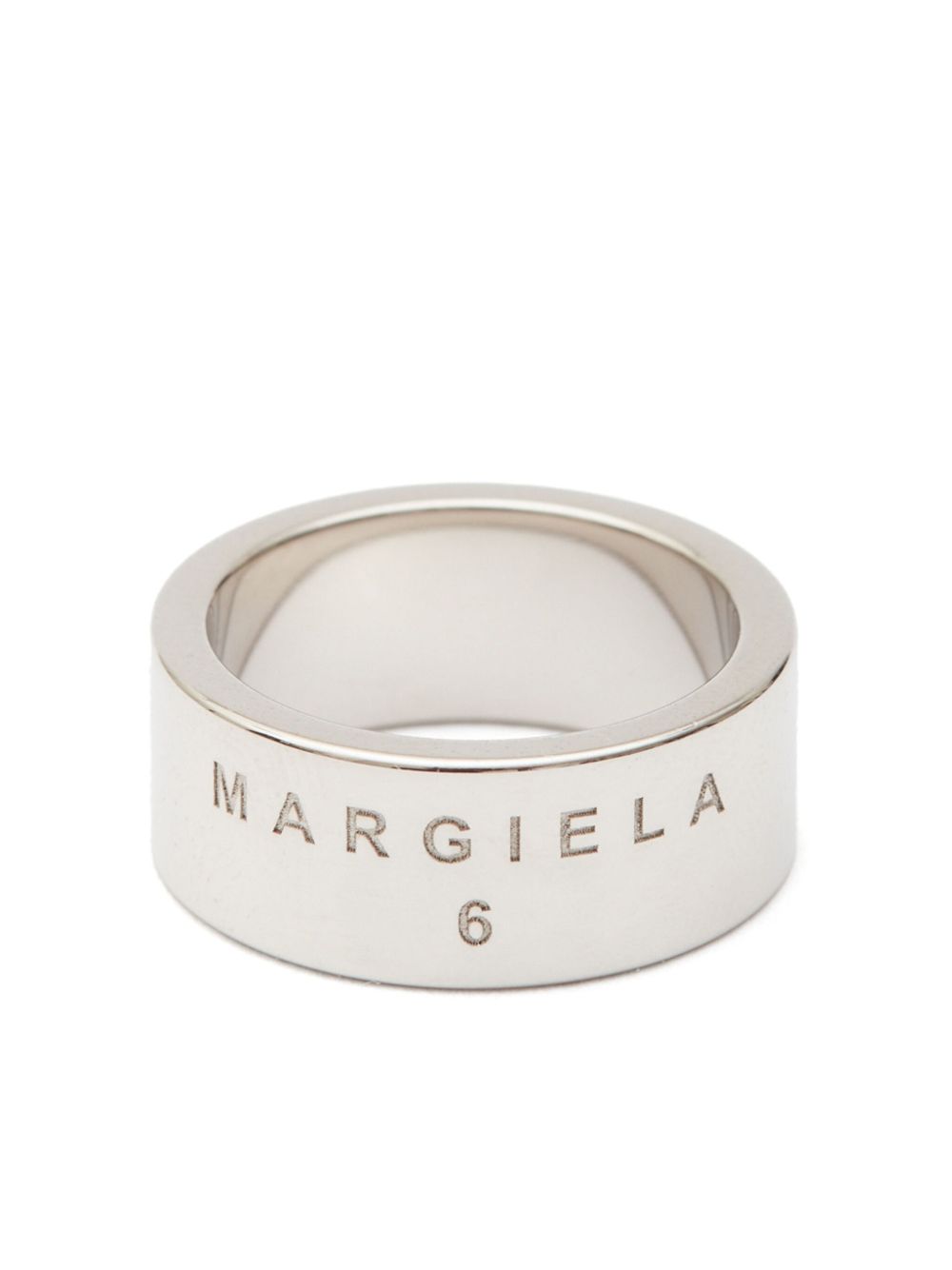 MM6 Maison Margiela Minimal 雕刻戒指 - 银色