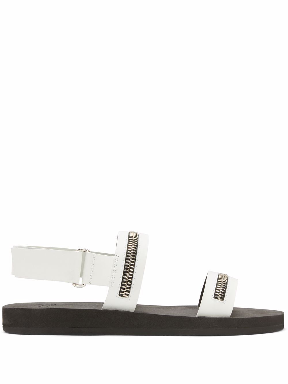 Giuseppe Zanotti Saiph 拉链凉鞋 - 白色