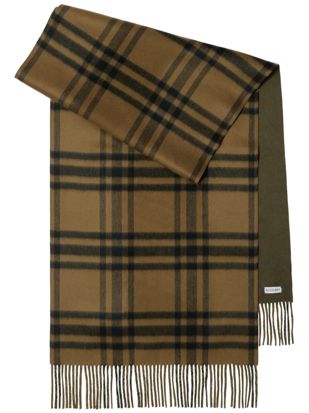 Burberry 羊绒围巾 - 绿色