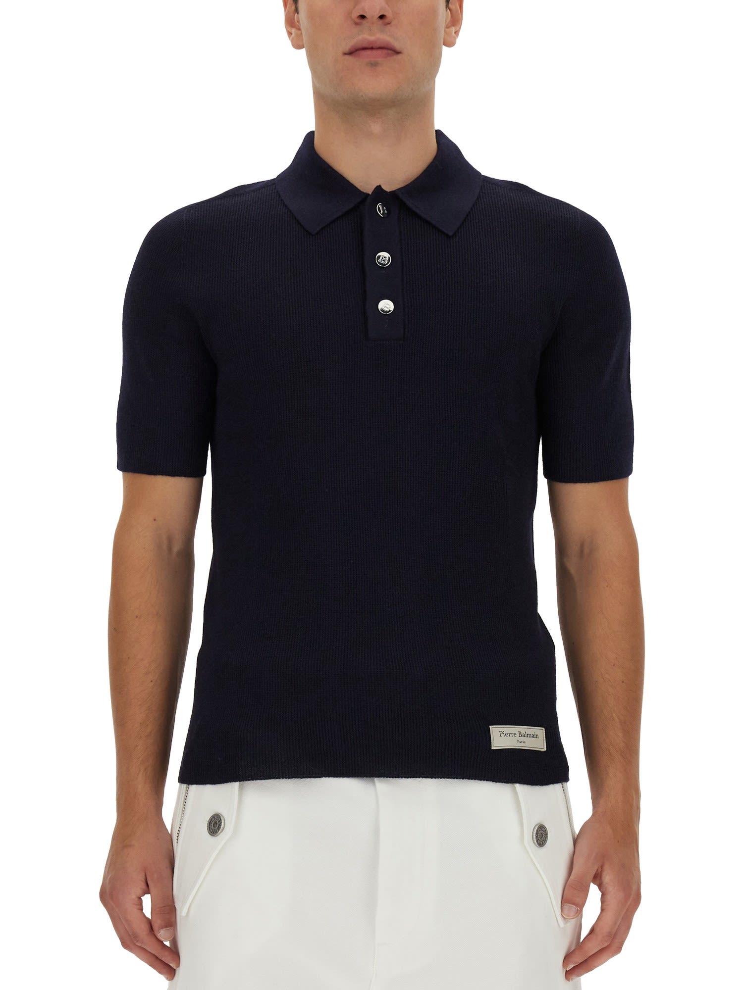 Balmain Polo衫 带logo贴布