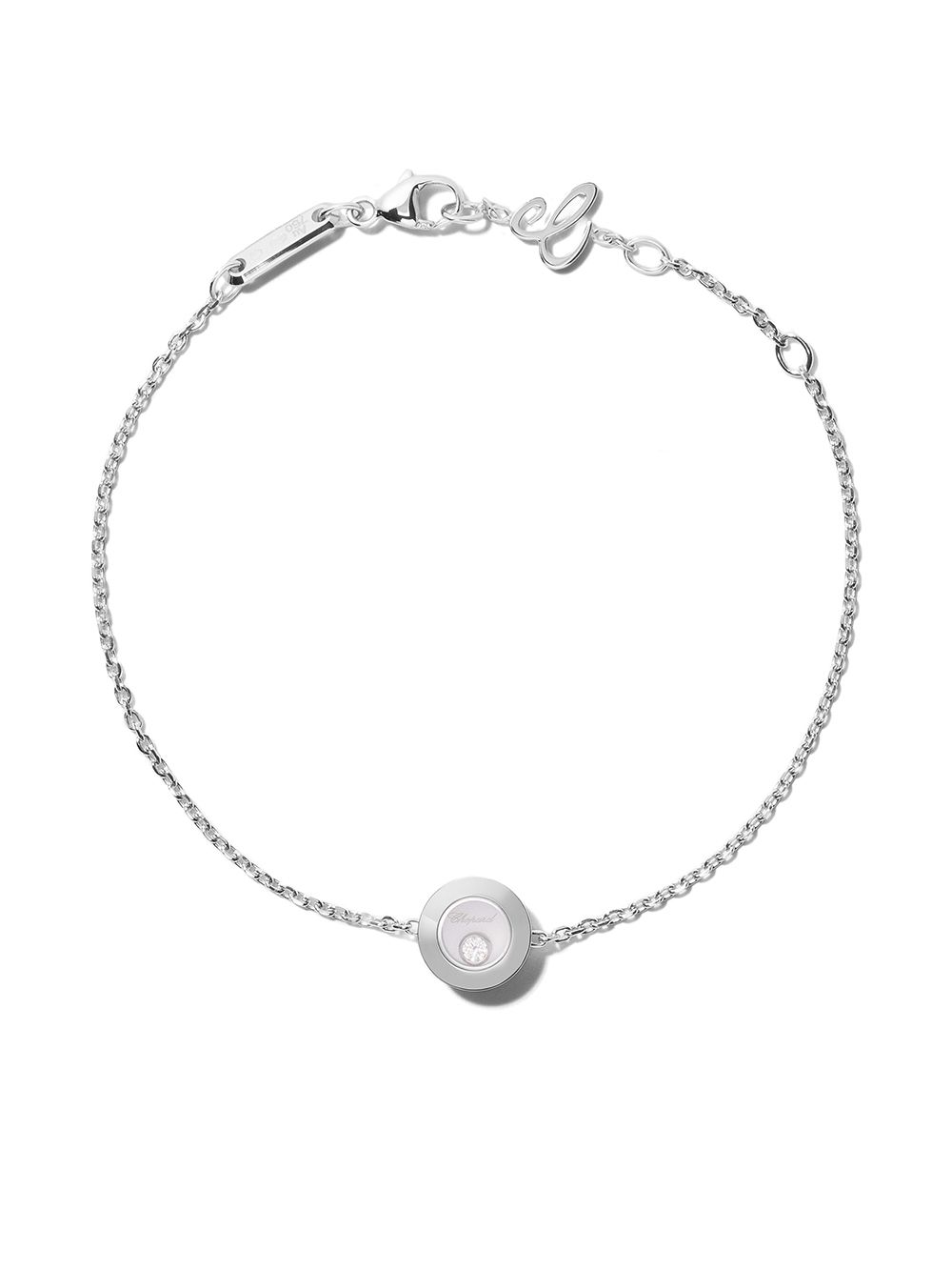 Chopard 18k白金Happy Diamonds Icons手链 - 银色