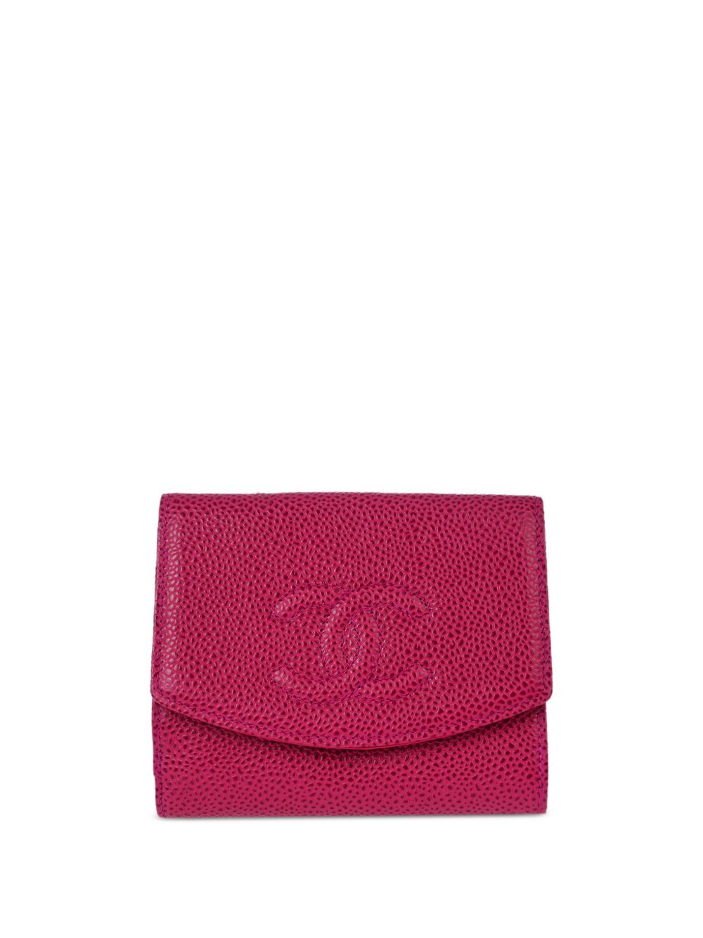 CHANEL Pre-Owned CC 钱包（1990-2000年代典藏款） - 粉色