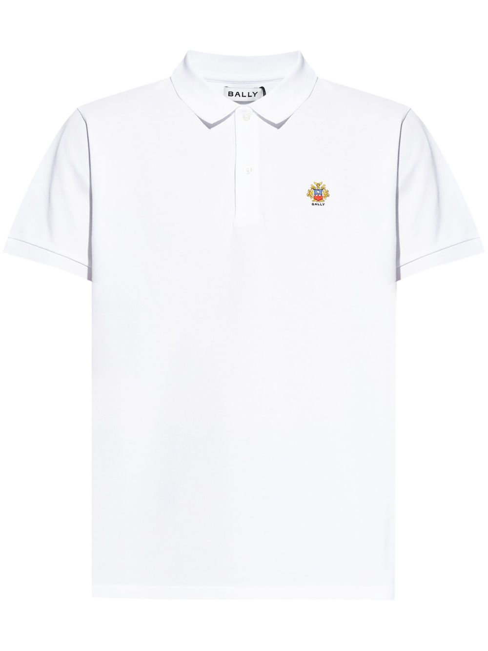 Bally logo刺绣polo衫 - 白色