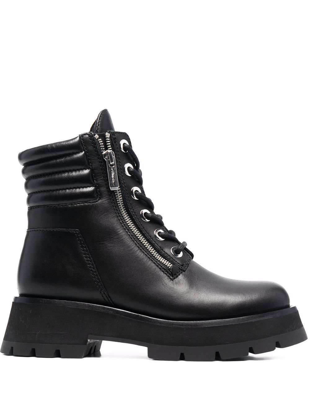3.1 Phillip Lim Kate 双拉链短靴 - 黑色