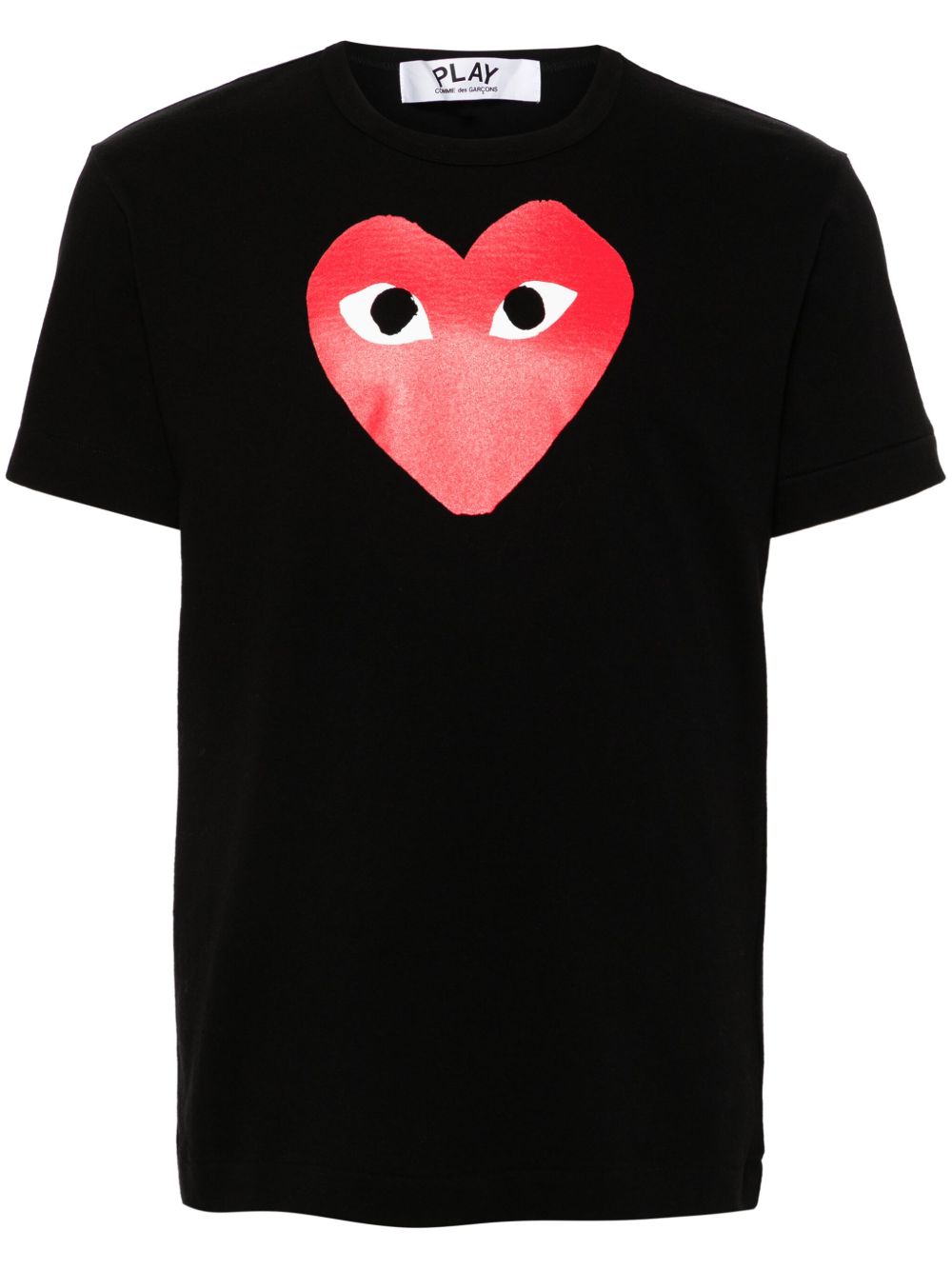 Comme Des Garçons Play 爱心印花T恤 - 黑色