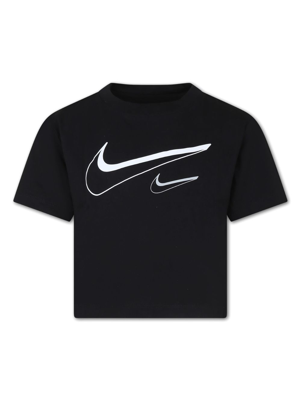 Nike Kids logo印花T恤 - 黑色