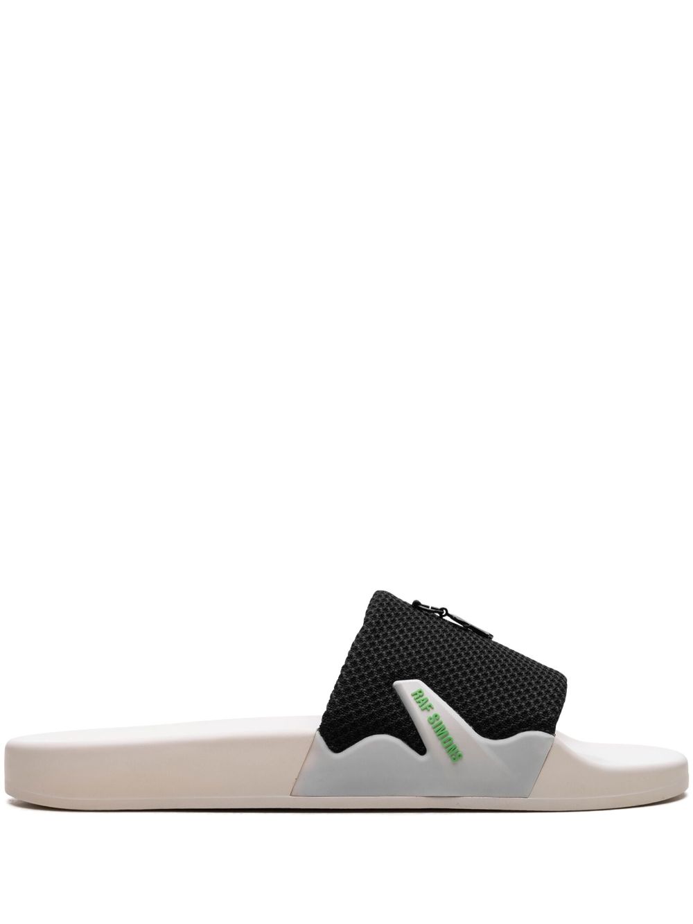 Raf Simons Astra logo缀饰拖鞋 - 黑色