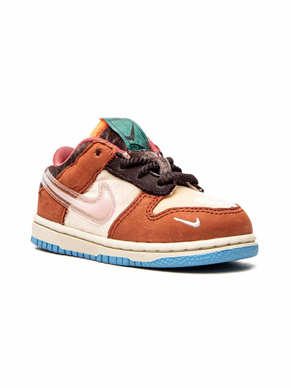 Nike Kids "x Social Status Dunk Mid ""Chocolate Milk"" 板鞋" - 粉色