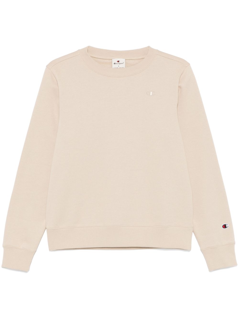 Champion logo刺绣圆领卫衣 - 中性色