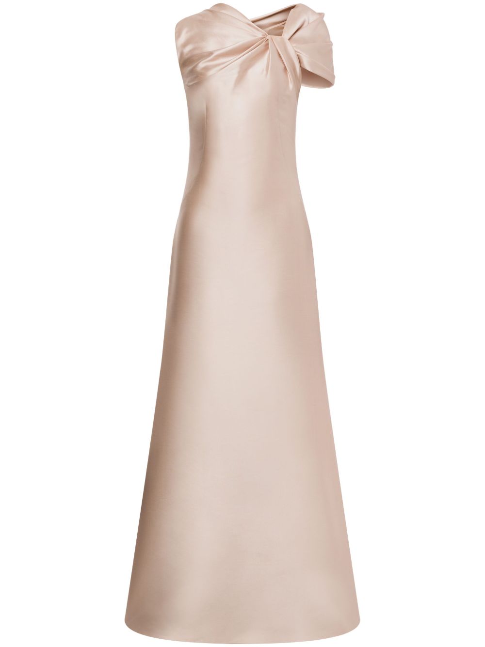 Alberta Ferretti 缩褶礼服 - 金色