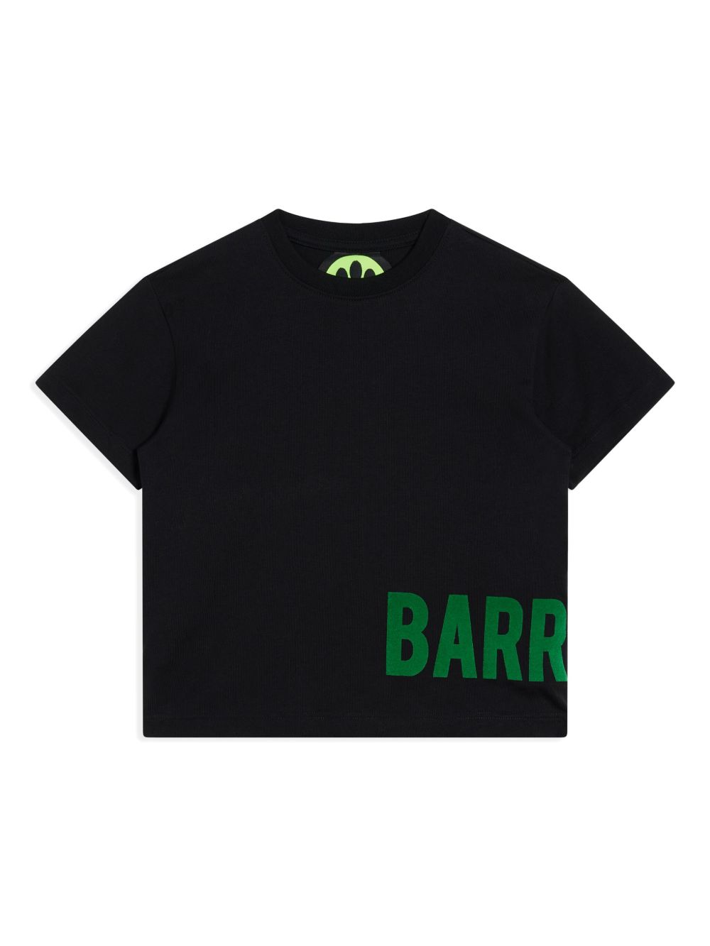 Barrow kids 植绒logo T恤 - 黑色