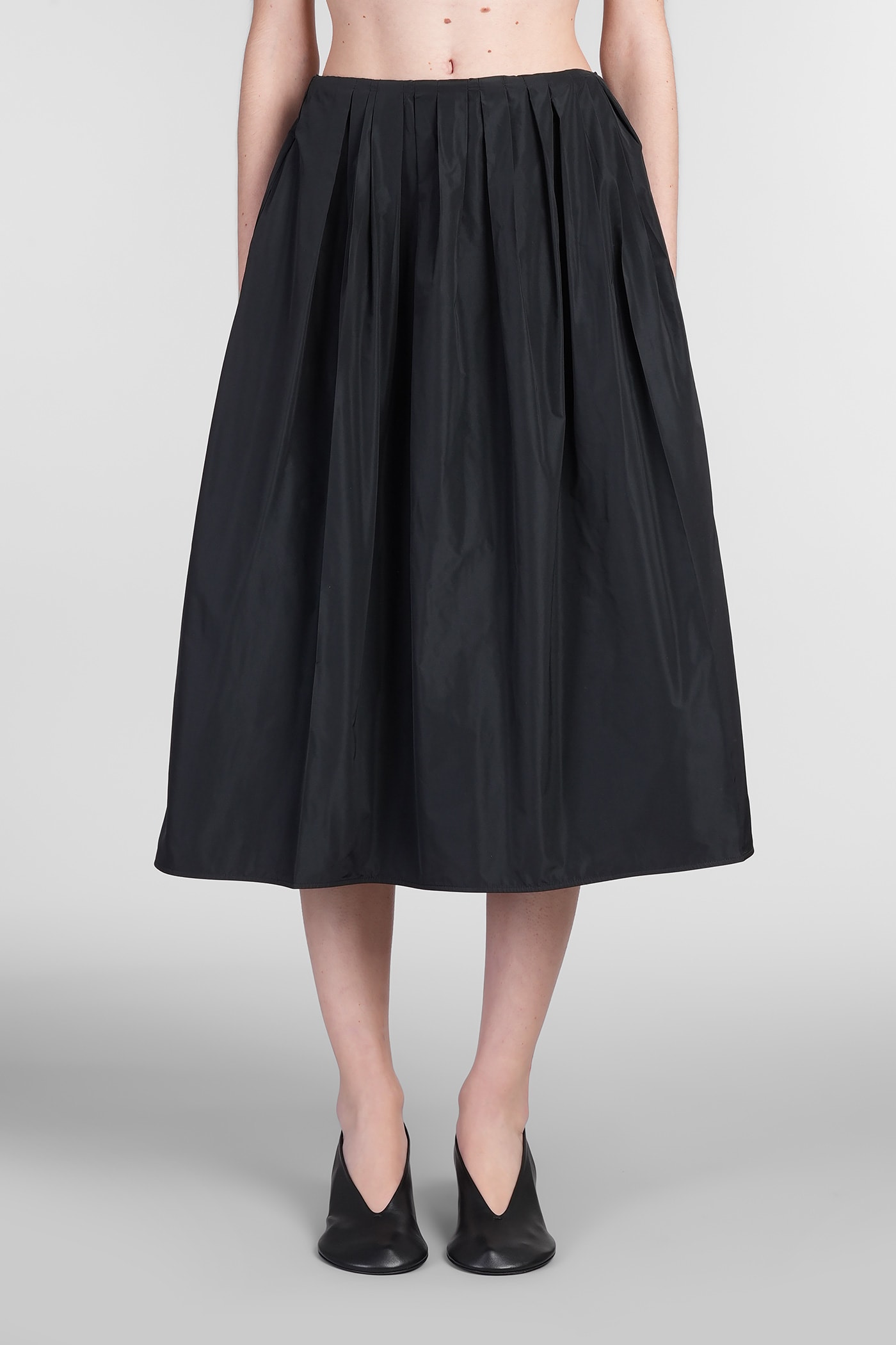 Jil Sander Skirt 84 黑色聚酯纤维半身裙