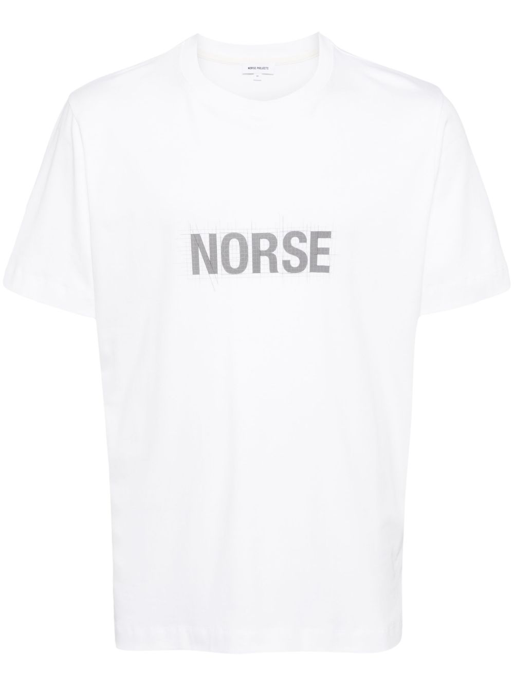 Norse Projects logo印花棉T恤 - 白色