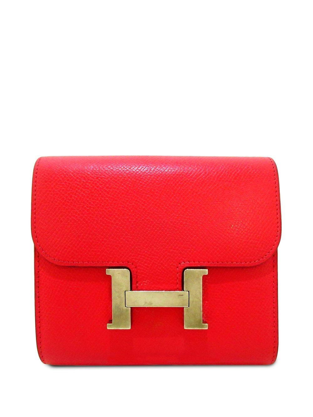 Hermès Pre-Owned Constance 翻盖钱包（典藏款） - 金色