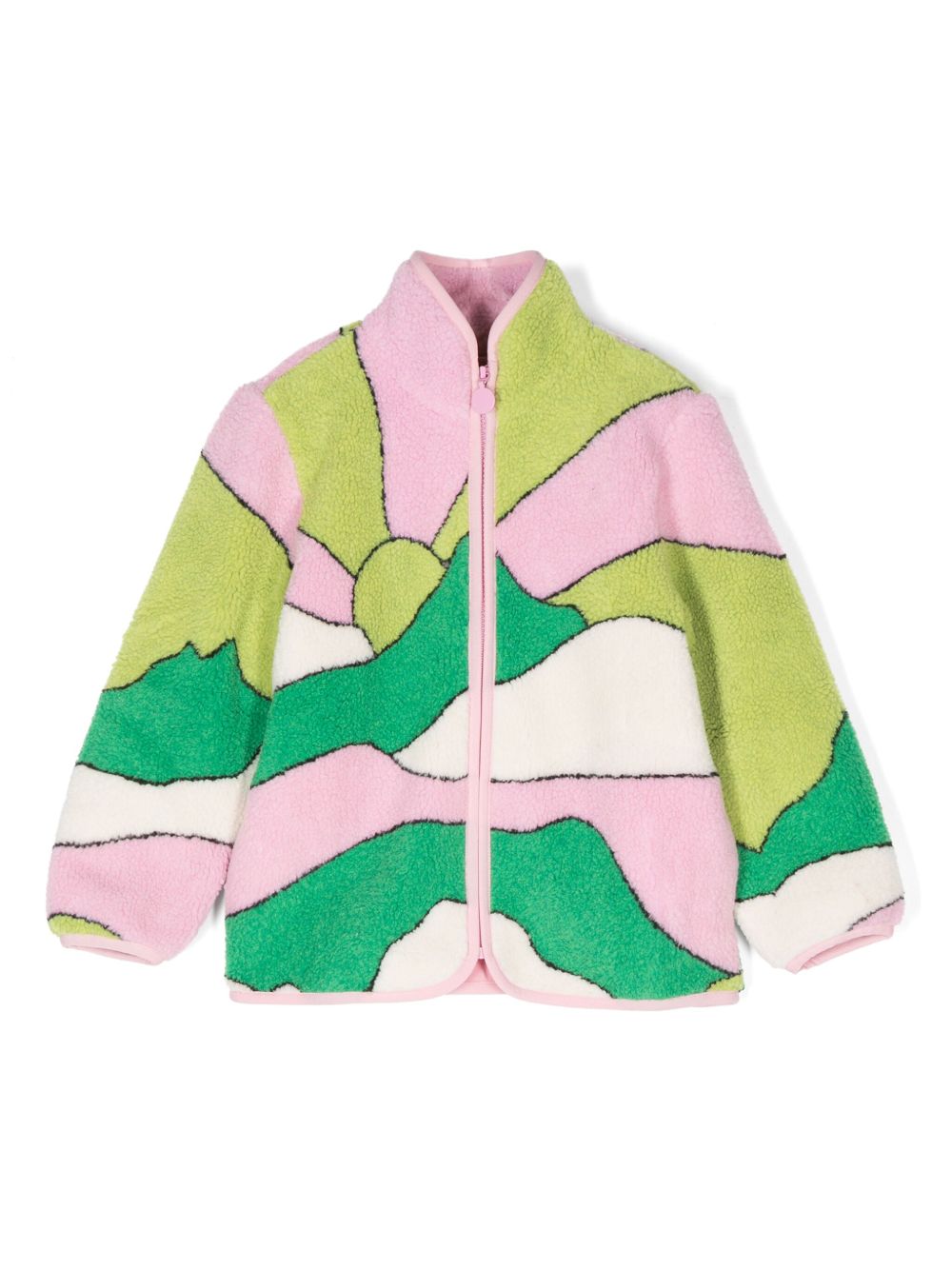 Stella McCartney Kids Sunrise Scene 夹克 - 粉色