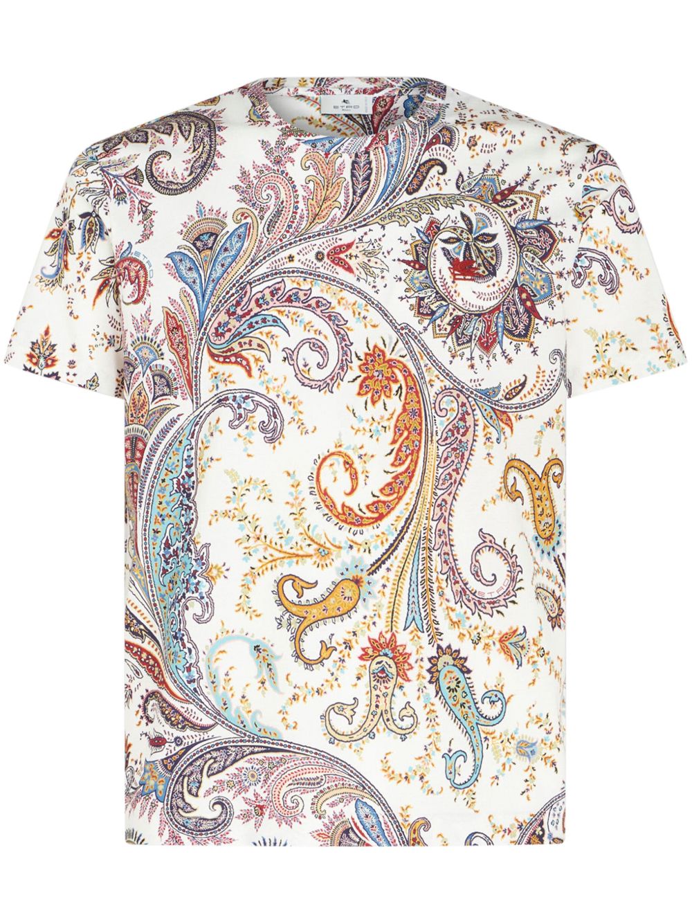 ETRO 佩斯理印花棉T恤 - 白色