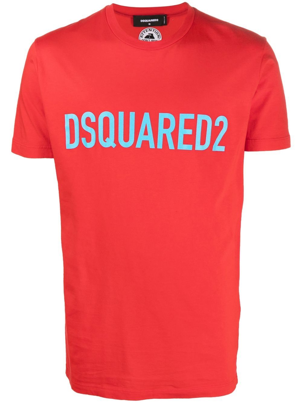 DSQUARED2 logo印花圆领T恤 - 红色
