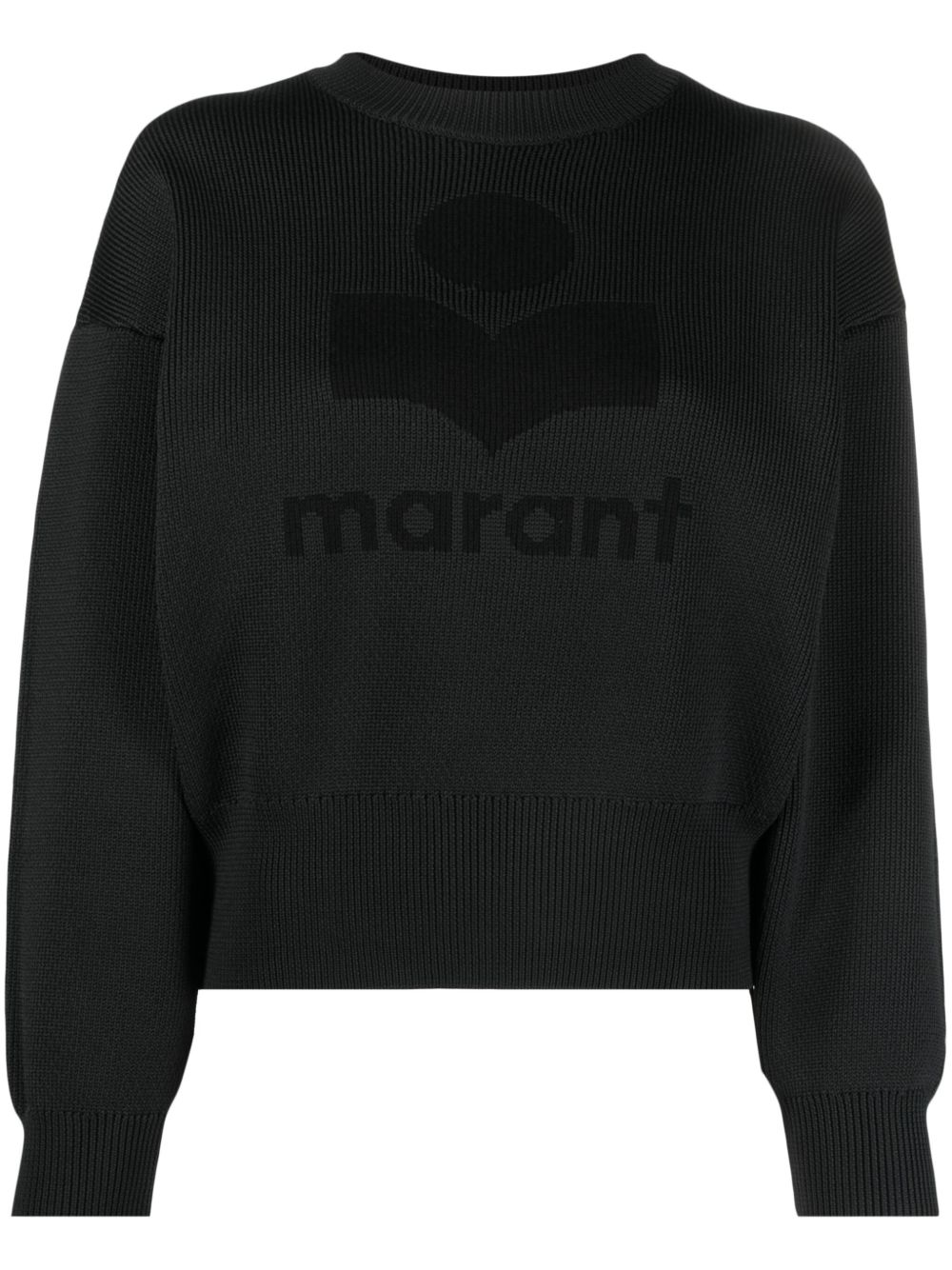 MARANT ÉTOILE 圆领罗纹毛衣 - 黑色