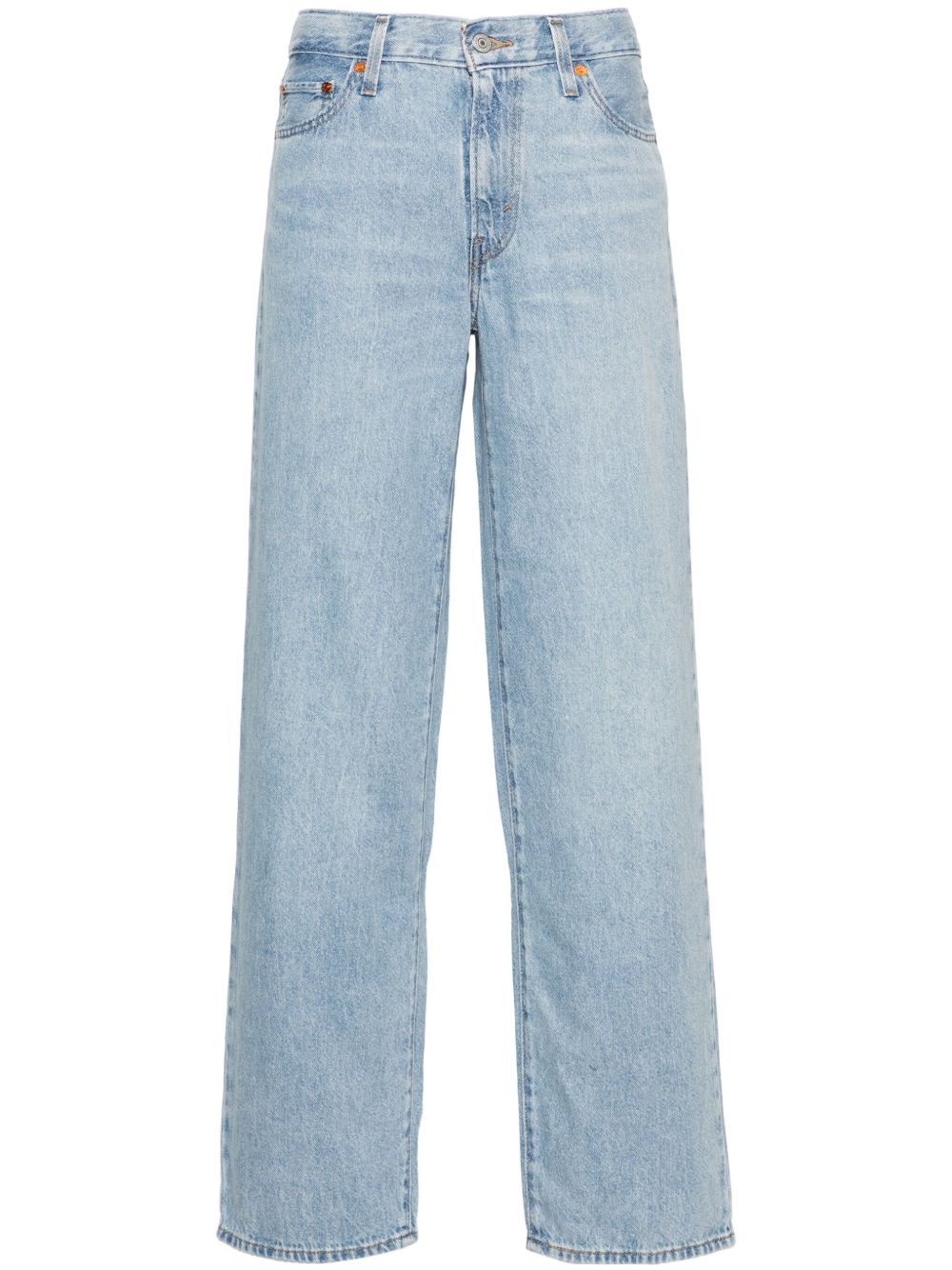 Levi's Baggy Dad 高腰阔腿牛仔裤 - 蓝色