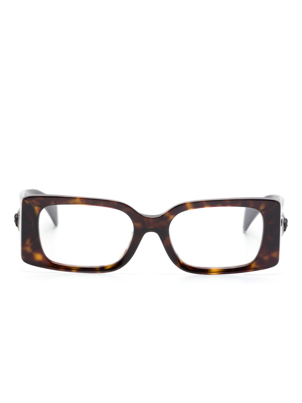 Versace Eyewear Medusa Medallion 眼镜 - 褐色