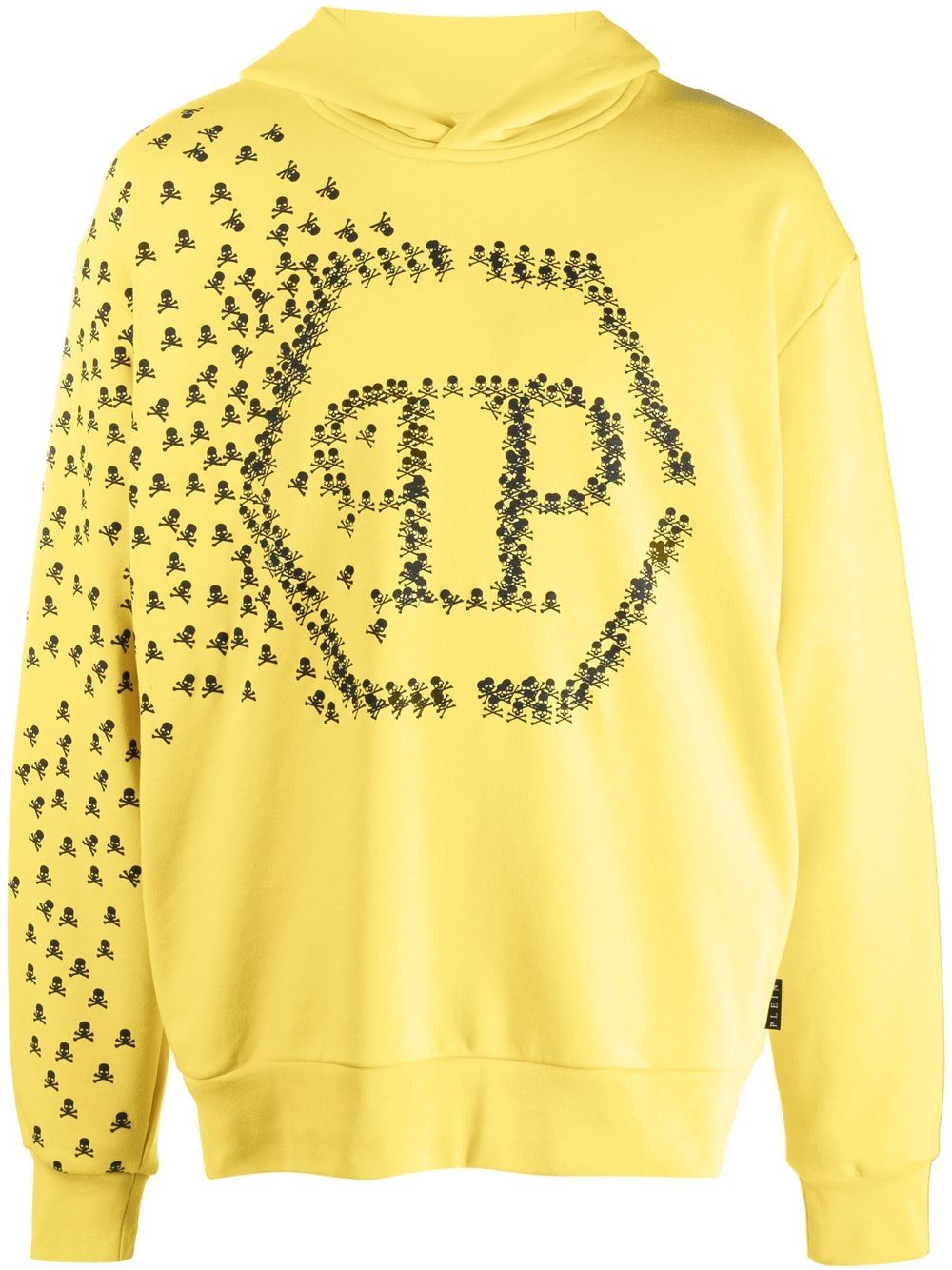 Philipp Plein Skull and Bones 棉连帽衫 - 黄色
