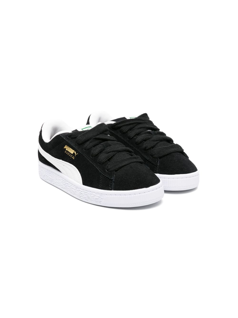Puma Kids XL 绒面皮运动鞋 - 黑色