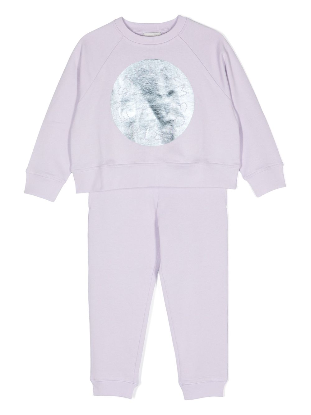 Stella McCartney Kids logo印花运动套装 - 紫色
