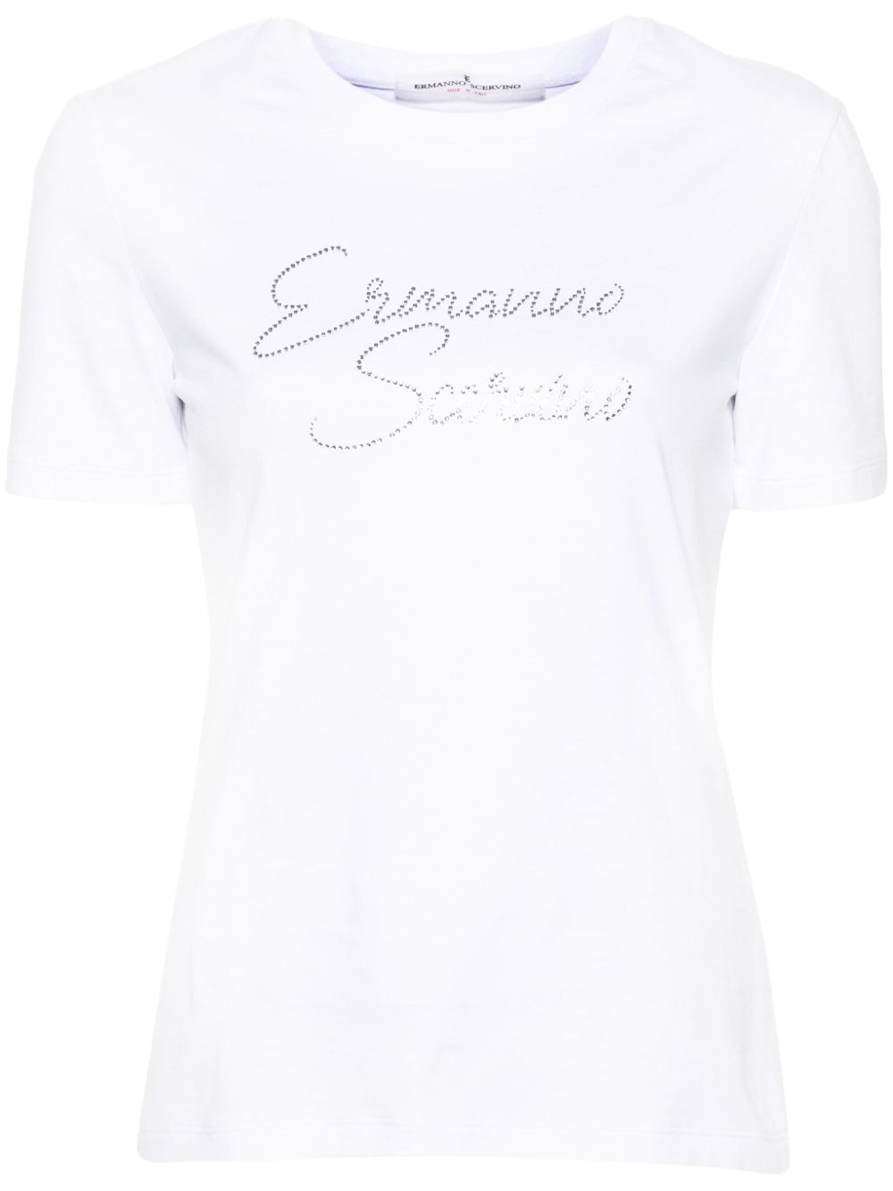 Ermanno Scervino 晶饰logo T恤 - 白色