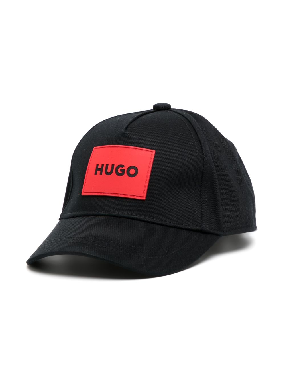 HUGO KIDS 标贴棉棒球帽 - 黑色