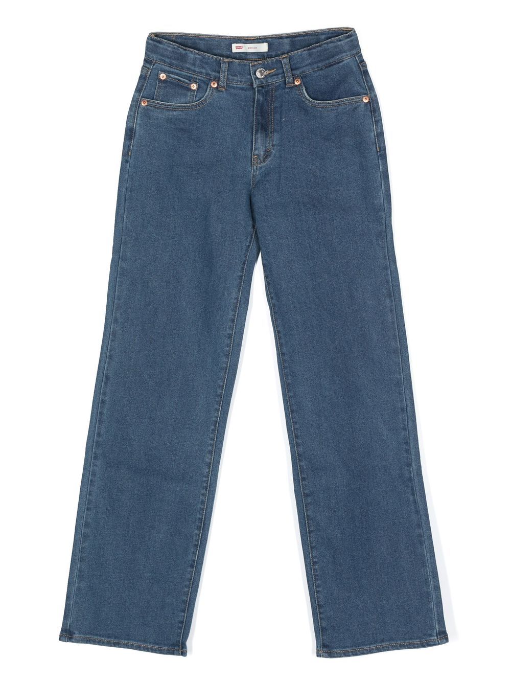 Levi's Kids 直筒牛仔裤 - 蓝色