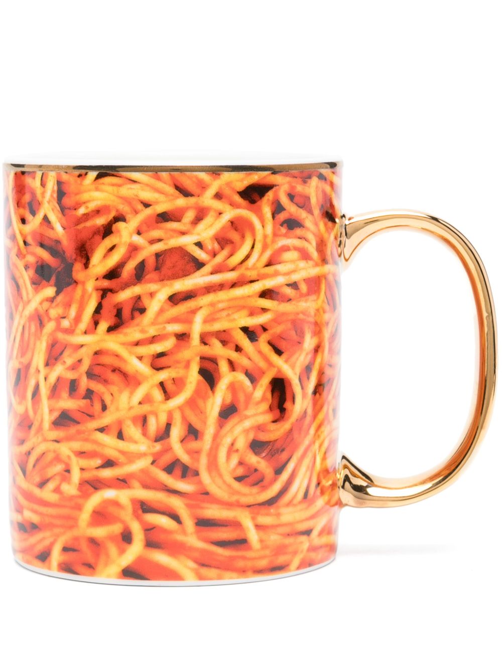 Seletti Spaghetti 陶瓷马克杯 - 橘色