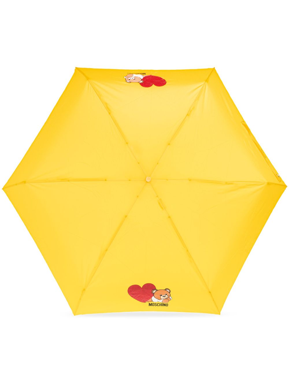 Moschino Teddy Bear 印花雨伞 - 黄色