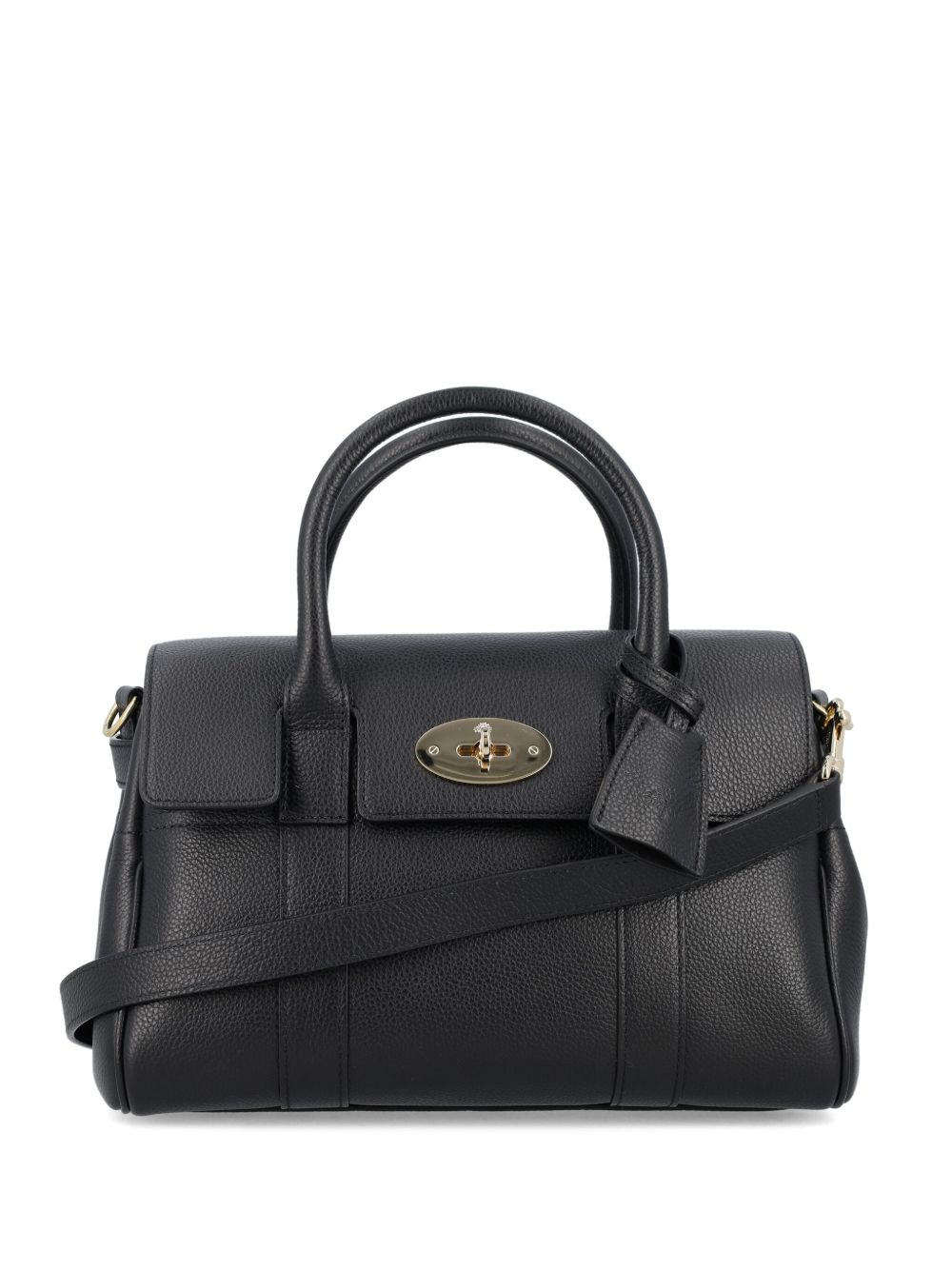 Mulberry Bayswater 皮质小号手提包 - 黑色