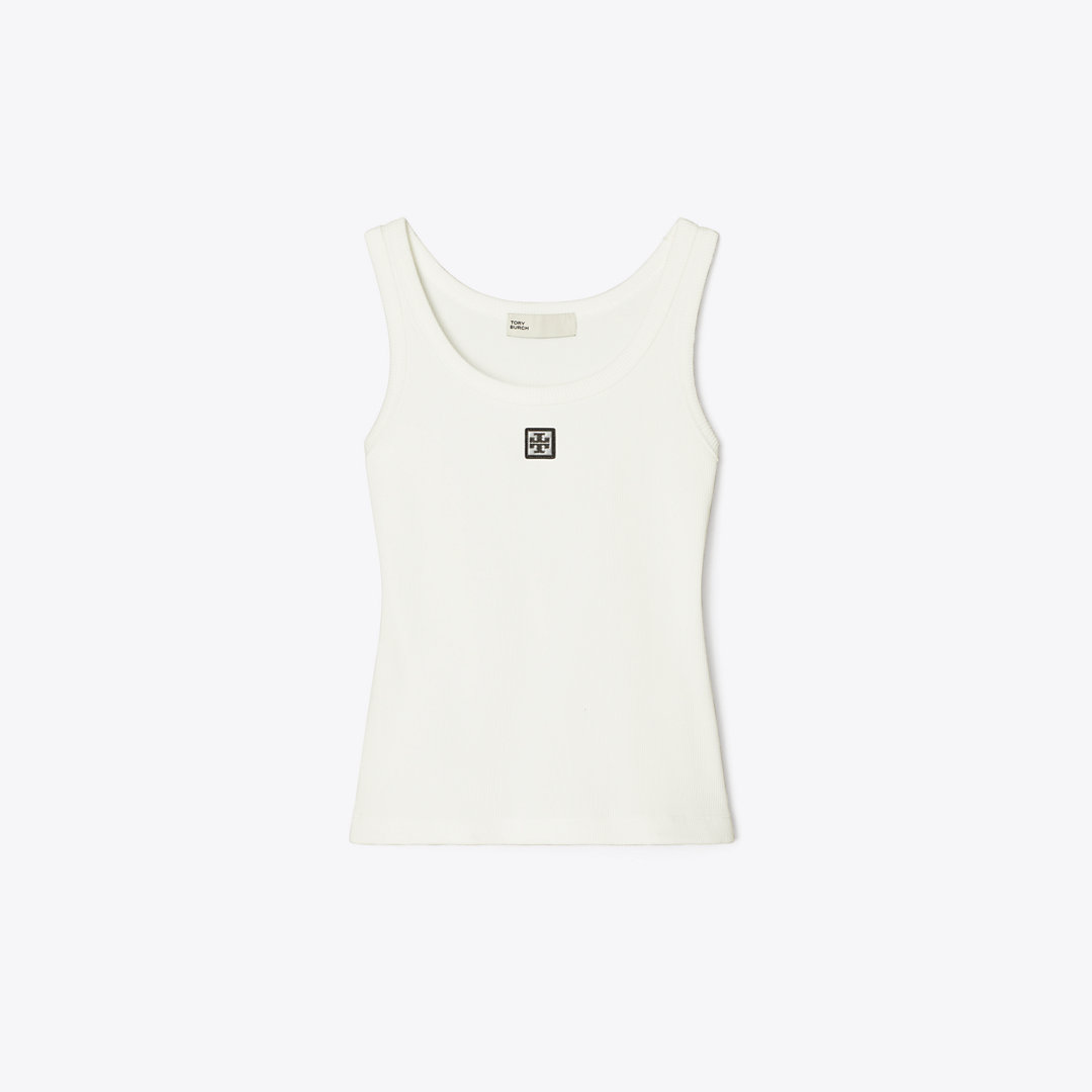 Tory Burch Cotton Scoop Tank