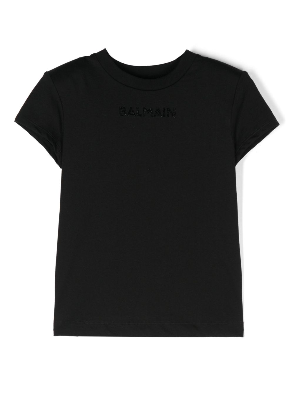 Balmain Kids logo缀饰T恤 - 黑色