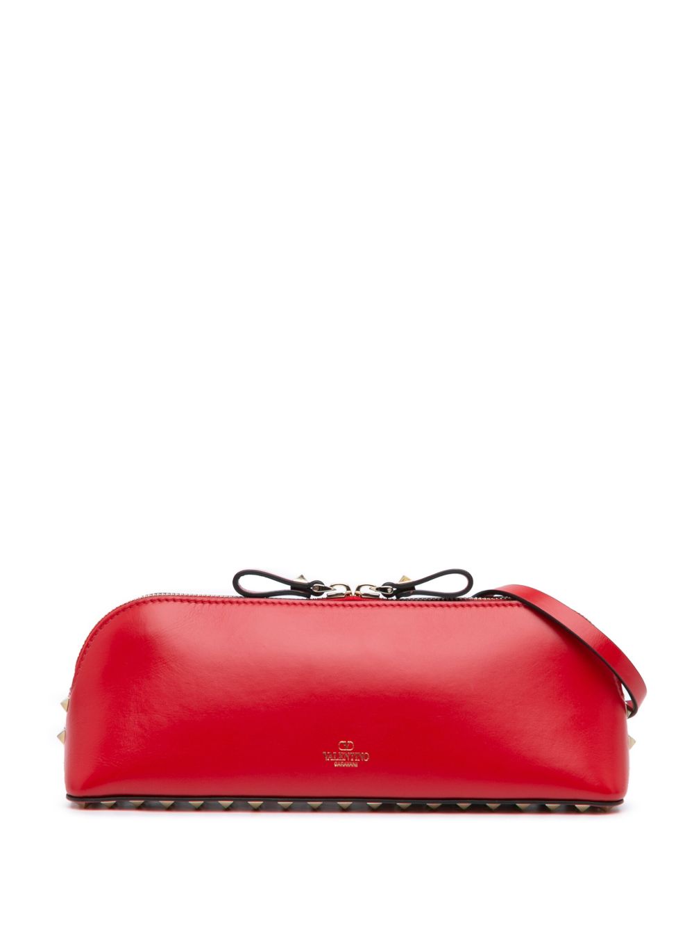 Valentino Garavani Pre-Owned Rockstud East West 斜挎包（2000年代典藏款） - 红色