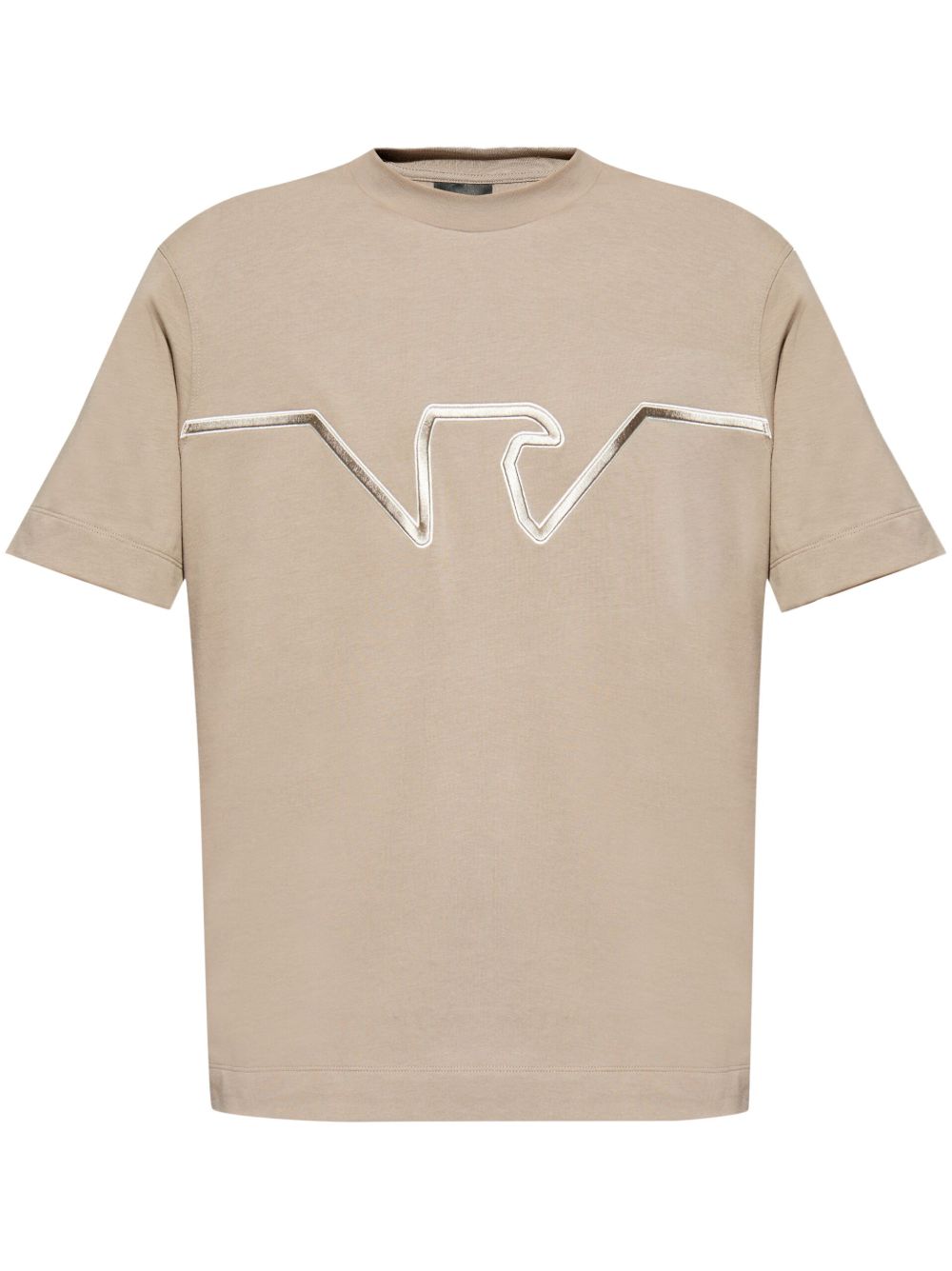 Emporio Armani 标贴T恤 - 中性色