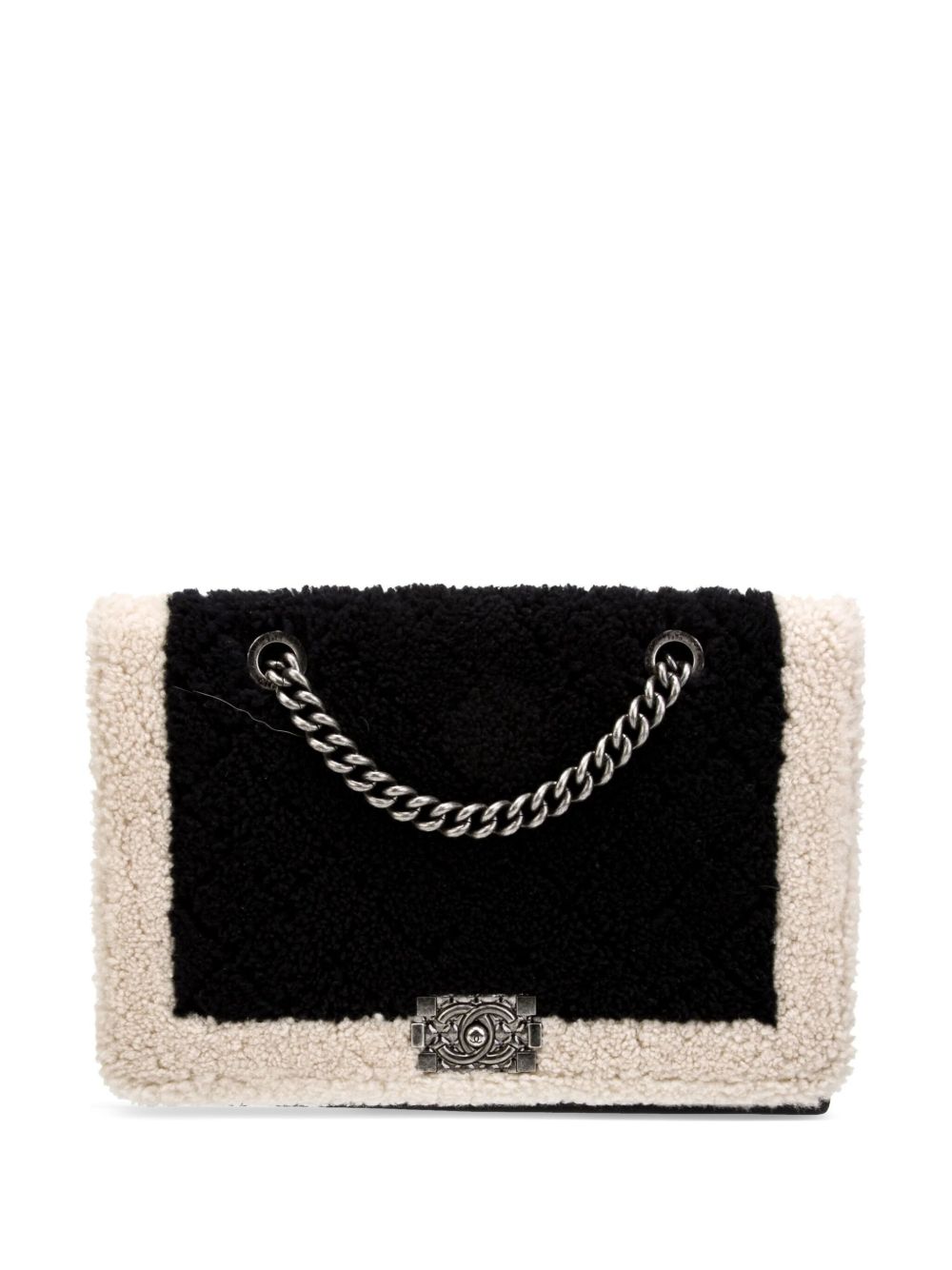 CHANEL Pre-Owned Chanel Boy 大号单肩包（2015年典藏款） - 黑色