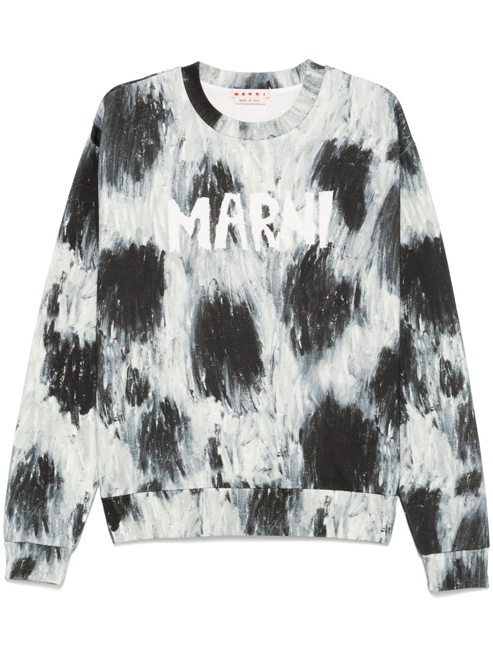 Marni 笔触感logo卫衣 - 灰色