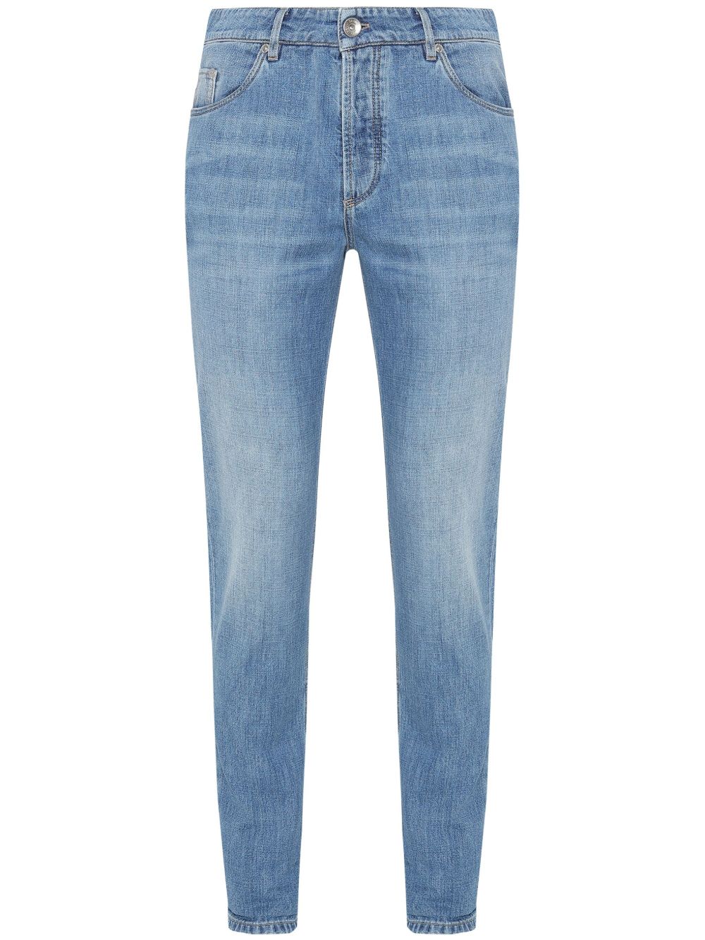 Brunello Cucinelli 直筒牛仔裤 - 蓝色
