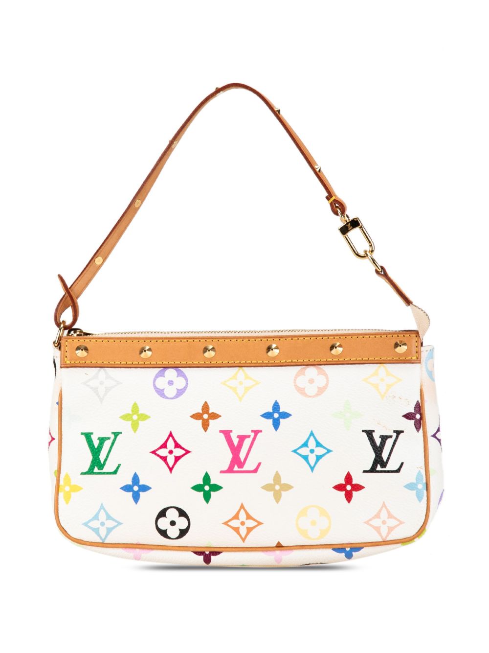 Louis Vuitton Pre-Owned Monogram Multicolore Pochette Accessoires 单肩包（2003年典藏款） - 白色