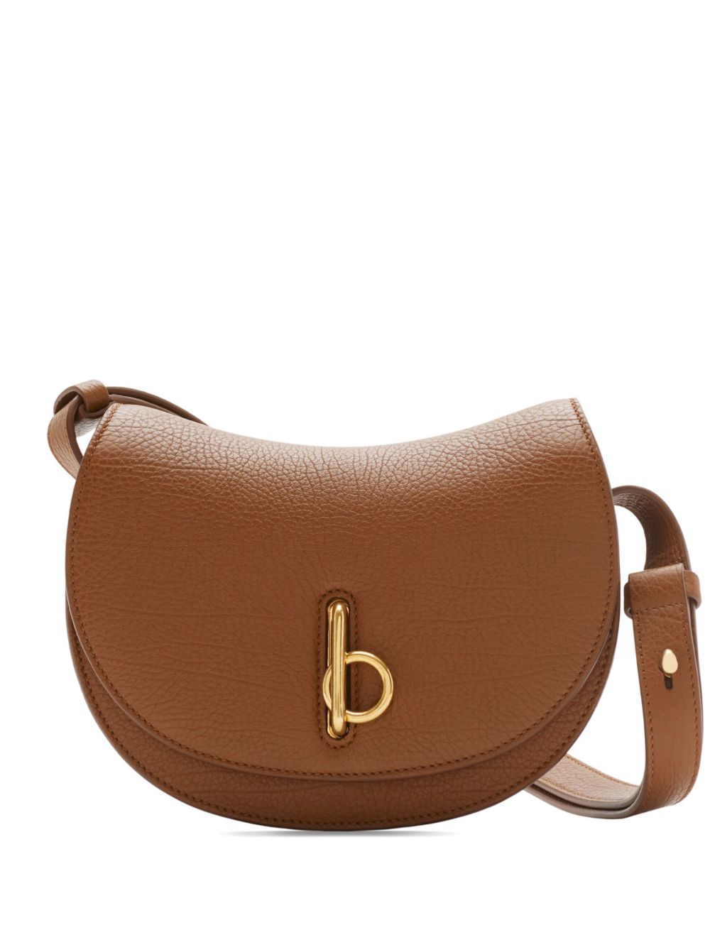Burberry Rocking Horse 皮质斜挎包 - 褐色