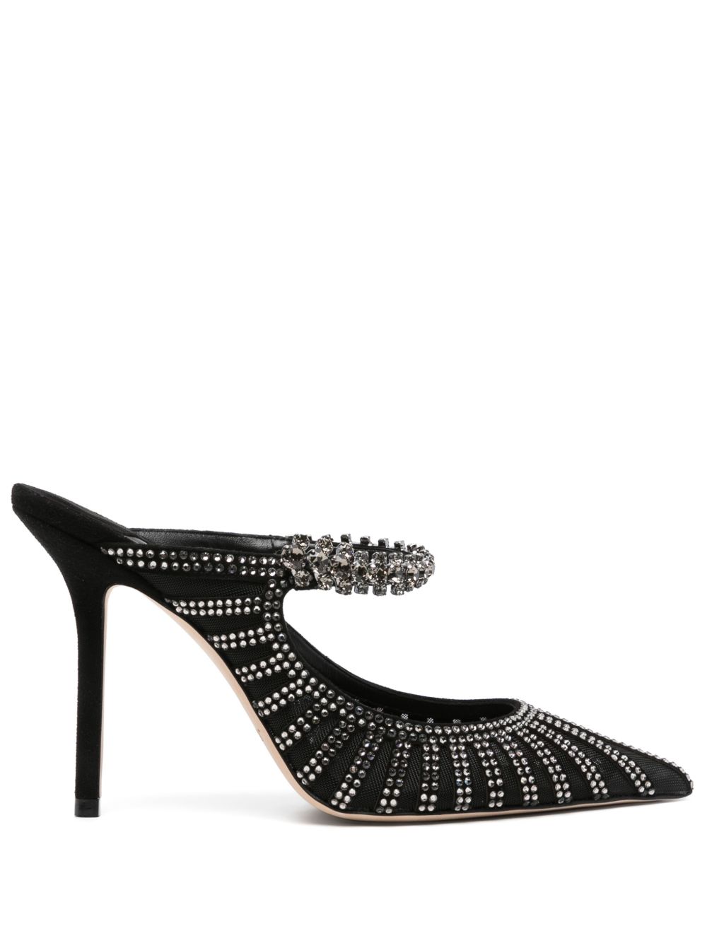 Jimmy Choo Bing 高跟穆勒鞋（10厘米） - 黑色