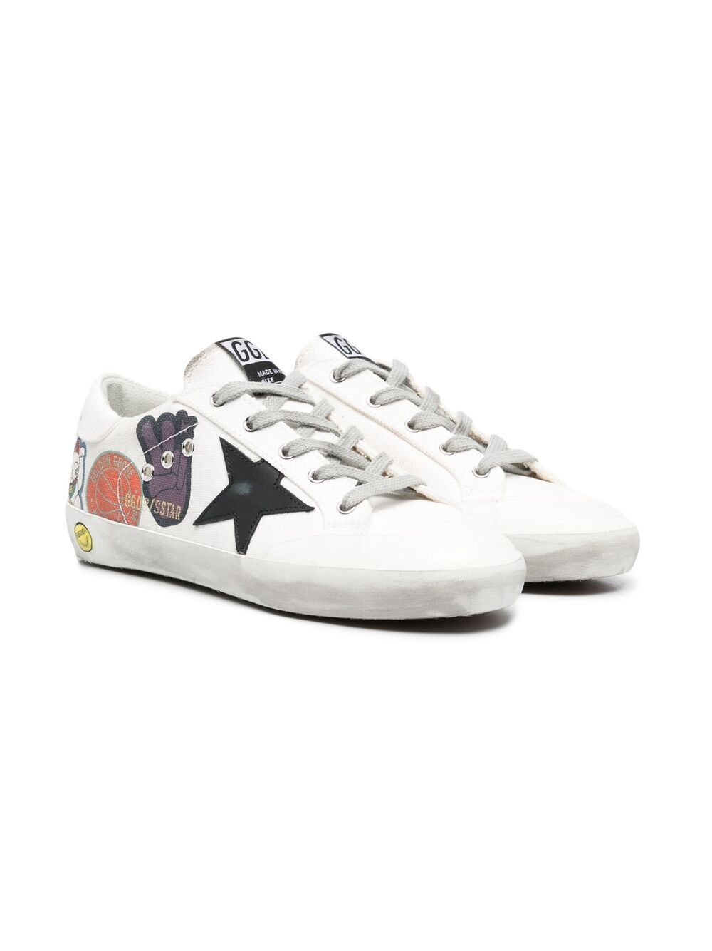 Golden Goose Kids Super-star 低帮运动鞋 - 白色