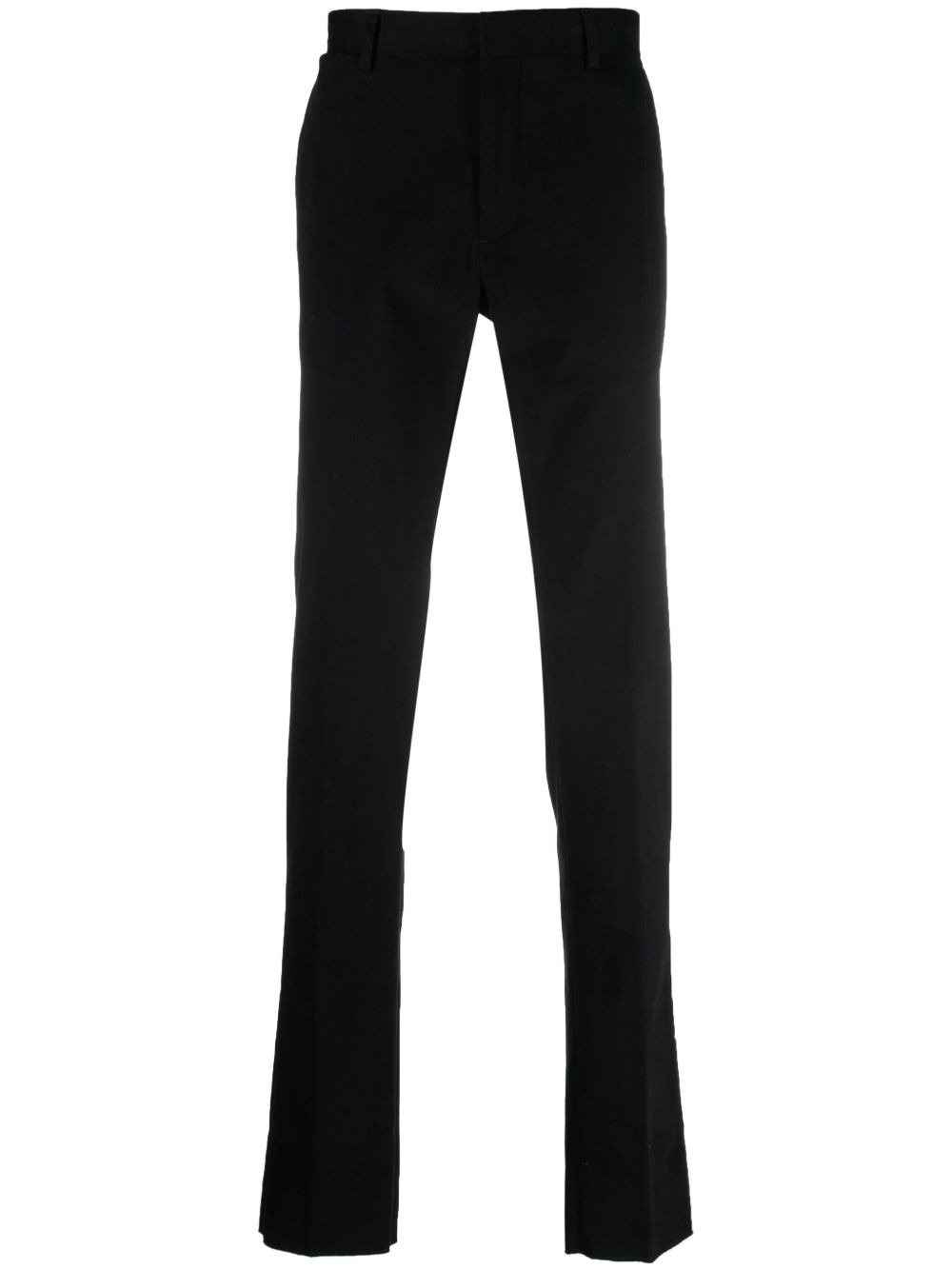Zegna 修身弹性棉卡其裤 - 黑色